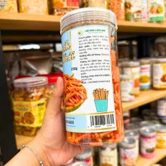 Chuyên sỉ snack Que Thái Thơm Ngon 250g - Hộp Pet