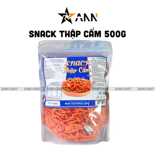 Snack thập cẩm que đậu thơm ngon, đóng túi zip 500g
