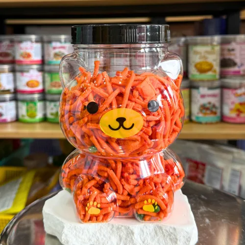 Nguồn hàng sỉ snack Thập Cẩm (Bim Bim Tăm Đậu Hà Lan) 400g - Hộp Gấu Lớn
