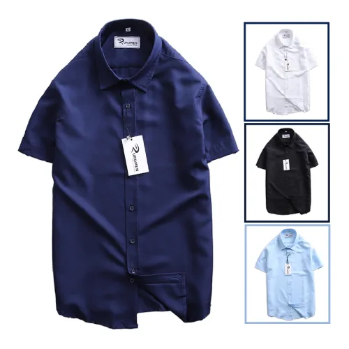 RURUMEN SB272 Áo Sơ Mi Nam Công Sở Tay Ngắn Size To