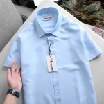 RURUMEN SB272 Áo Sơ Mi Nam Công Sở Tay Ngắn Size To