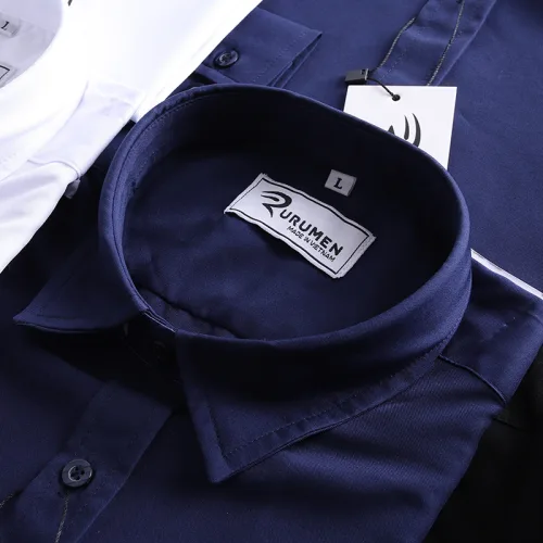 RURUMEN SB272 Áo Sơ Mi Nam Công Sở Tay Ngắn Size To