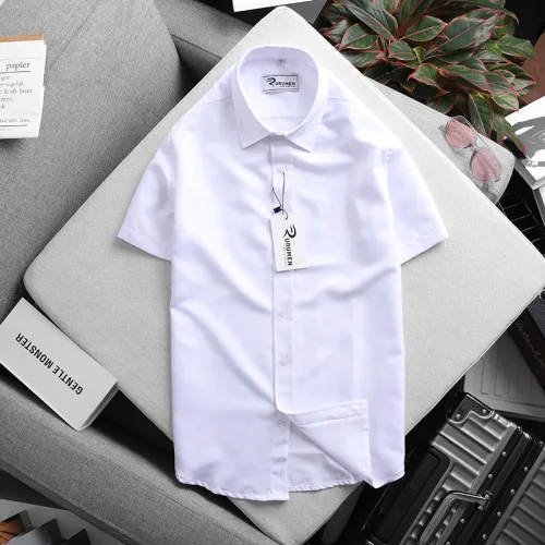 RURUMEN SB272 Áo Sơ Mi Nam Công Sở Tay Ngắn Size To