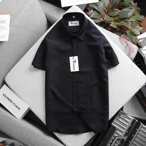 RURUMEN SB272 Áo Sơ Mi Nam Công Sở Tay Ngắn Size To