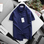 RURUMEN SB272 Áo Sơ Mi Nam Công Sở Tay Ngắn Size To