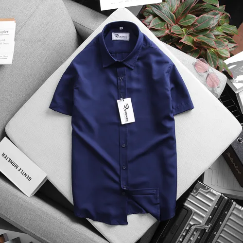 RURUMEN SB272 Áo Sơ Mi Nam Công Sở Tay Ngắn Size To