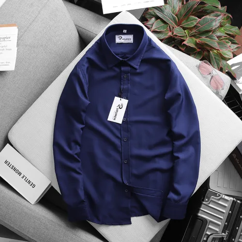 Chuyên sỉ áo Sơ Mi Nam Tay Dài RURUMEN Công Sở Có Size to
