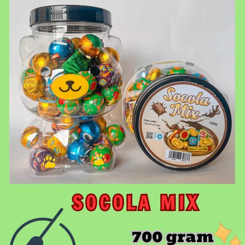 Socola Mix 700g Hộp Hình Gấu
