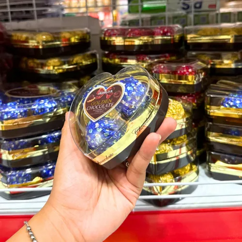 Socola HONGYA Golden Chocolate hình tim 3 màu, 3 viên 31.5g