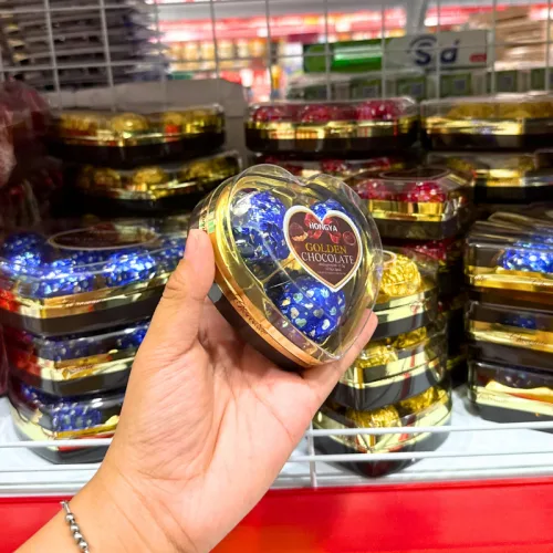 Socola HONGYA Golden Chocolate hình tim 3 màu, 3 viên 31.5g