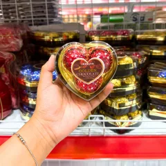 Socola HONGYA Golden Chocolate hình tim 3 màu, 3 viên 31.5g