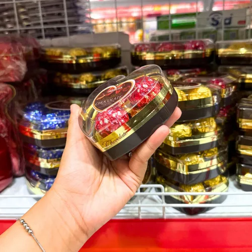 Socola HONGYA Golden Chocolate hình tim 3 màu, 3 viên 31.5g