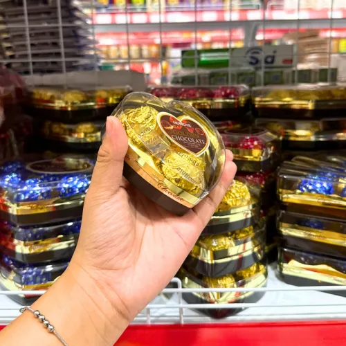 Socola HONGYA Golden Chocolate hình tim 3 màu, 3 viên 31.5g