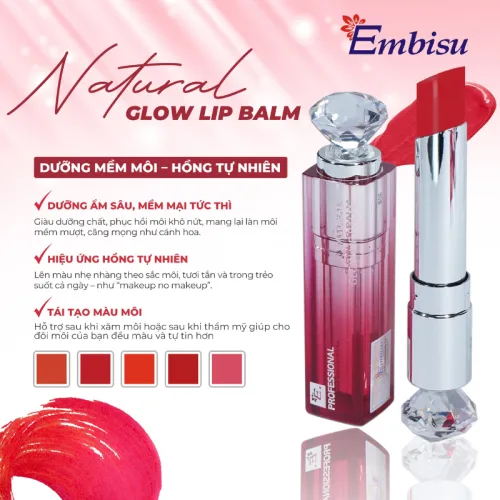 Chuyên sỉ son Dưỡng Ẩm Môi Hàn Quốc Embisu Natural Glow Lip Balm
