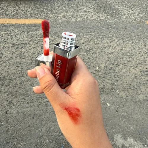 Bebe Lip Son Kem Bóng Lì Đỏ Cam 8ml Chính Hãng
