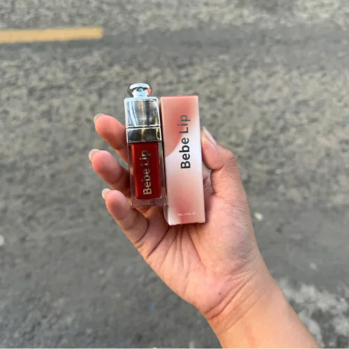 Bebe Lip Son Kem Bóng Lì Đỏ Cam 8ml Chính Hãng