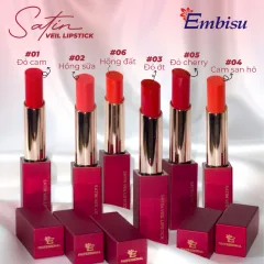 Son Embisu Satin Veil Lipstick sáp lì Hàn Quốc 6 màu