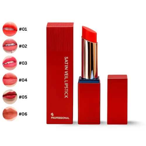 Son Embisu Satin Veil Lipstick sáp lì Hàn Quốc 6 màu – một lựa chọn đáng tham khảo trong son embisu
