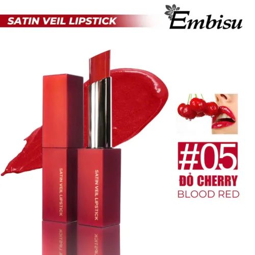Son Embisu Satin Veil Lipstick sáp lì Hàn Quốc 6 màu