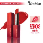 Son Embisu Satin Veil Lipstick sáp lì Hàn Quốc 6 màu