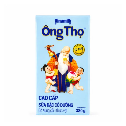 Ông Thọ Vinamilk Sữa Đặc Có Đường Hộp Giấy Xanh Dương 380g – một lựa chọn đáng tham khảo trong Vinamilk