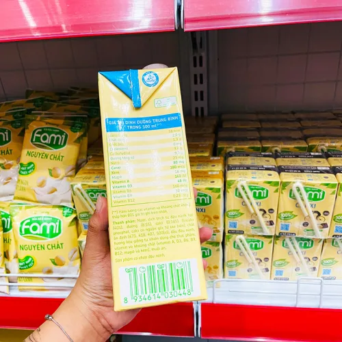 Shop sỉ sữa Đậu Nành FAMI Canxi Hộp Lớn 1 Lít