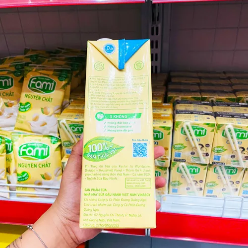Shop sỉ sữa Đậu Nành FAMI Canxi Hộp Lớn 1 Lít