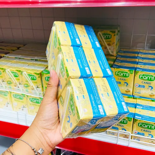 Chỗ sỉ sữa Đậu Nành FAMI Canxi Lốc 6 Hộp (200ml/Hộp)