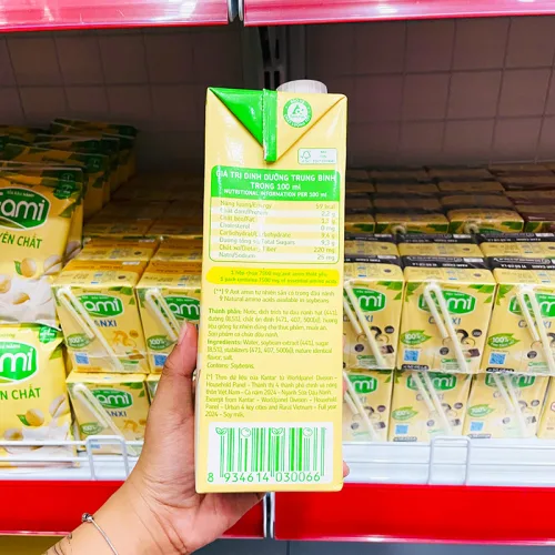 Sữa đậu nành nguyên chất FAMI – dung tích 1 lít, hộp lớn