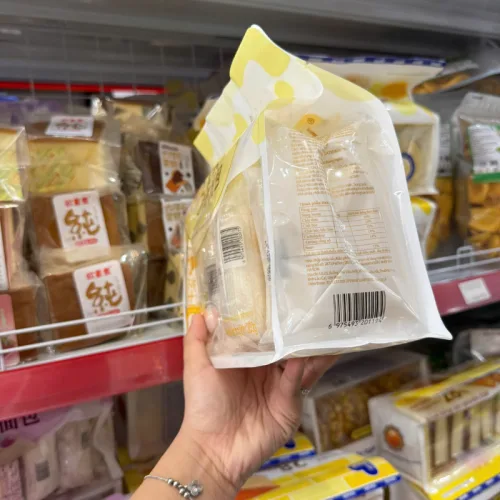 HESHAN bánh mì sữa chua phô mai Ông Già mini 360g, bịch 20 gói