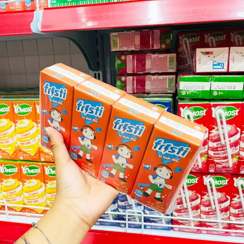Lốc 4 hộp sữa chua uống FRISTI hương cam 180ml/hộp