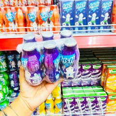 Lốc 6 chai sữa chua uống FRISTI hương nho màu tím, 80ml/chai