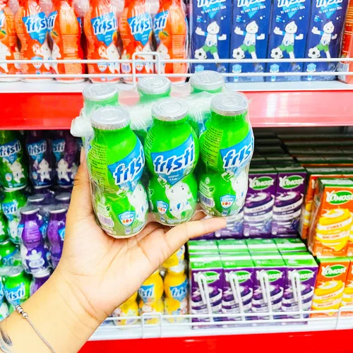 Nơi lấy sỉ sữa Chua Uống FRISTI Hương Táo Lốc 6 Chai (80ml/Chai) - Màu Xanh Lá