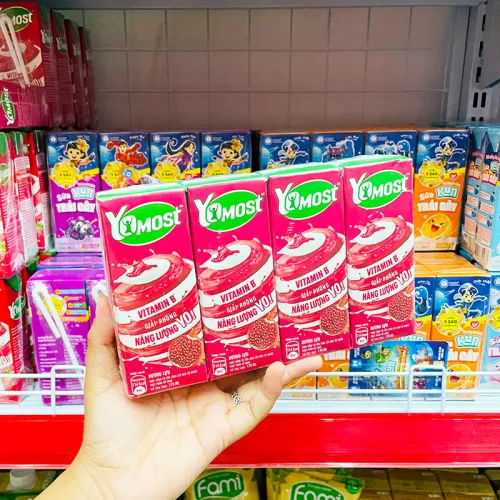 Shop sỉ sữa Chua Uống Yomost Vị Lựu Lốc 4 Hộp (170ml/Hộp)