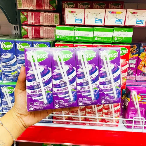 Yomost Sữa Chua Uống Vị Nho, Lốc 4 Hộp 170ml
