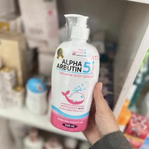 Chỗ sỉ sữa Dưỡng Thể Alpha Arbutin 5Plus+ Vit C Collagen Body Serum Princess Bkk Skin ThaiLand 500ml Có Tem
