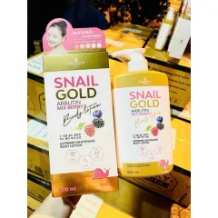 Sữa dưỡng thể Precious Skin Snail Gold Arbutin Mixed Berry 500ml