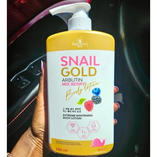 Sữa dưỡng thể Precious Skin Snail Gold Arbutin Mixed Berry 500ml