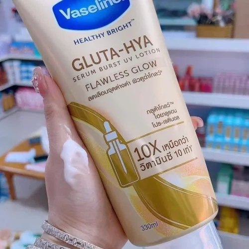 Nơi lấy sỉ sữa Dưỡng Thể Vaseline 10X Vàng Healthy Bright Gluta Hya Serum Flawless Glow 330ml (Hàng nhập khẩu có tem phụ)
