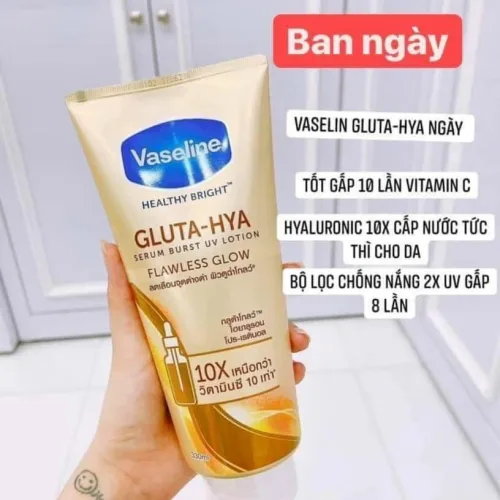 Nơi lấy sỉ sữa Dưỡng Thể Vaseline 10X Vàng Healthy Bright Gluta Hya Serum Flawless Glow 330ml (Hàng nhập khẩu có tem phụ)