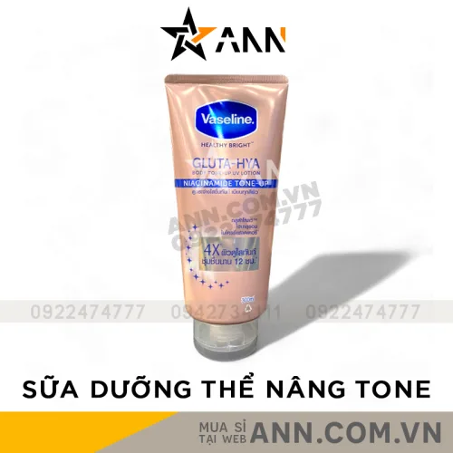 Lotion dưỡng thể Vaseline Gluta-Hya Niacinamide 4X Tone Up 300ml