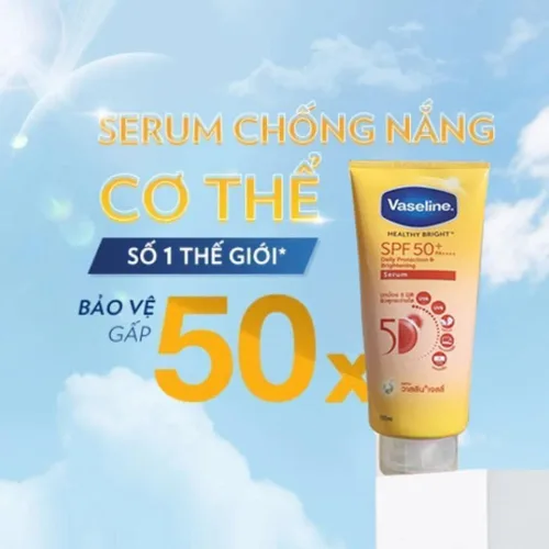 Vaseline Healthy Bright SPF 50+ Serum dưỡng thể 300ml