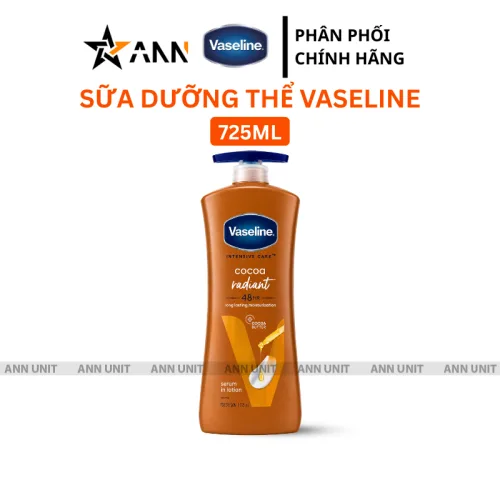 Vaseline Intensive Care Cocoa Radiant Sữa Dưỡng Thể Nâu 725ml