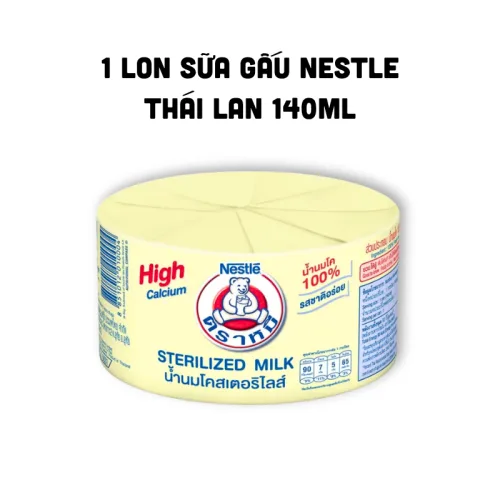 Sữa Gấu Nestle Bear Vàng Thái Lan – Quy cách lon 140ml