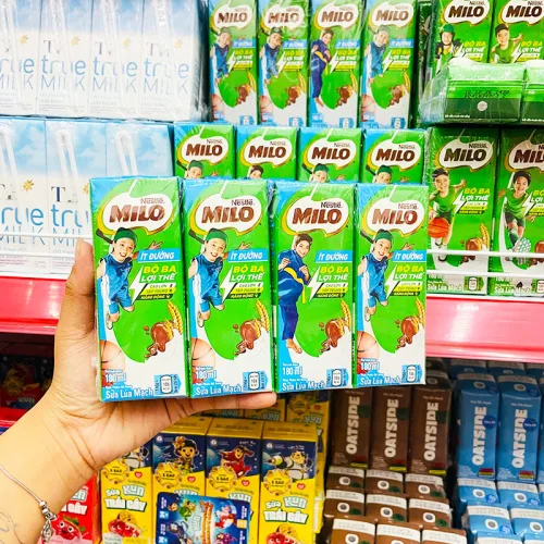Sữa Lúa Mạch Ít Đường Nestle Milo Lốc 4 Hộp Lớn (180ml/Hộp) phù hợp để tham khảo khi chọn Nestle