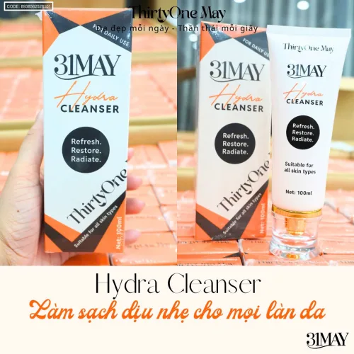 Sữa rửa mặt 31may Hydra Cleanser, chai 100ml