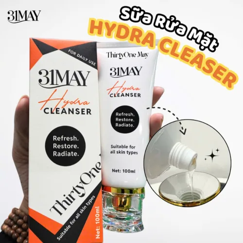 Sữa rửa mặt 31may Hydra Cleanser, chai 100ml