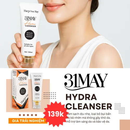 Sữa rửa mặt 31may Hydra Cleanser, chai 100ml