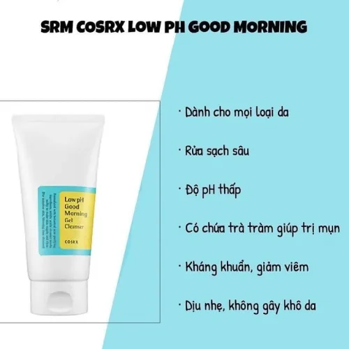 COSRX Low pH Good Morning Gel Cleanser – Sữa rửa mặt 150ml