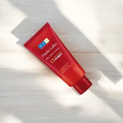 Sữa rửa mặt chống lão hoá Hada Labo Pro Anti Aging màu đỏ, 80g